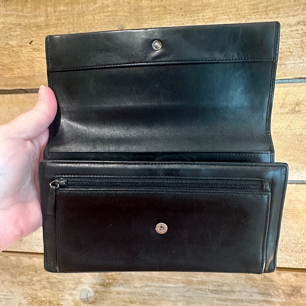 Vintage GUCCI Black Leather Wallet Clutch • Made in Italy - Picture 4 of 12